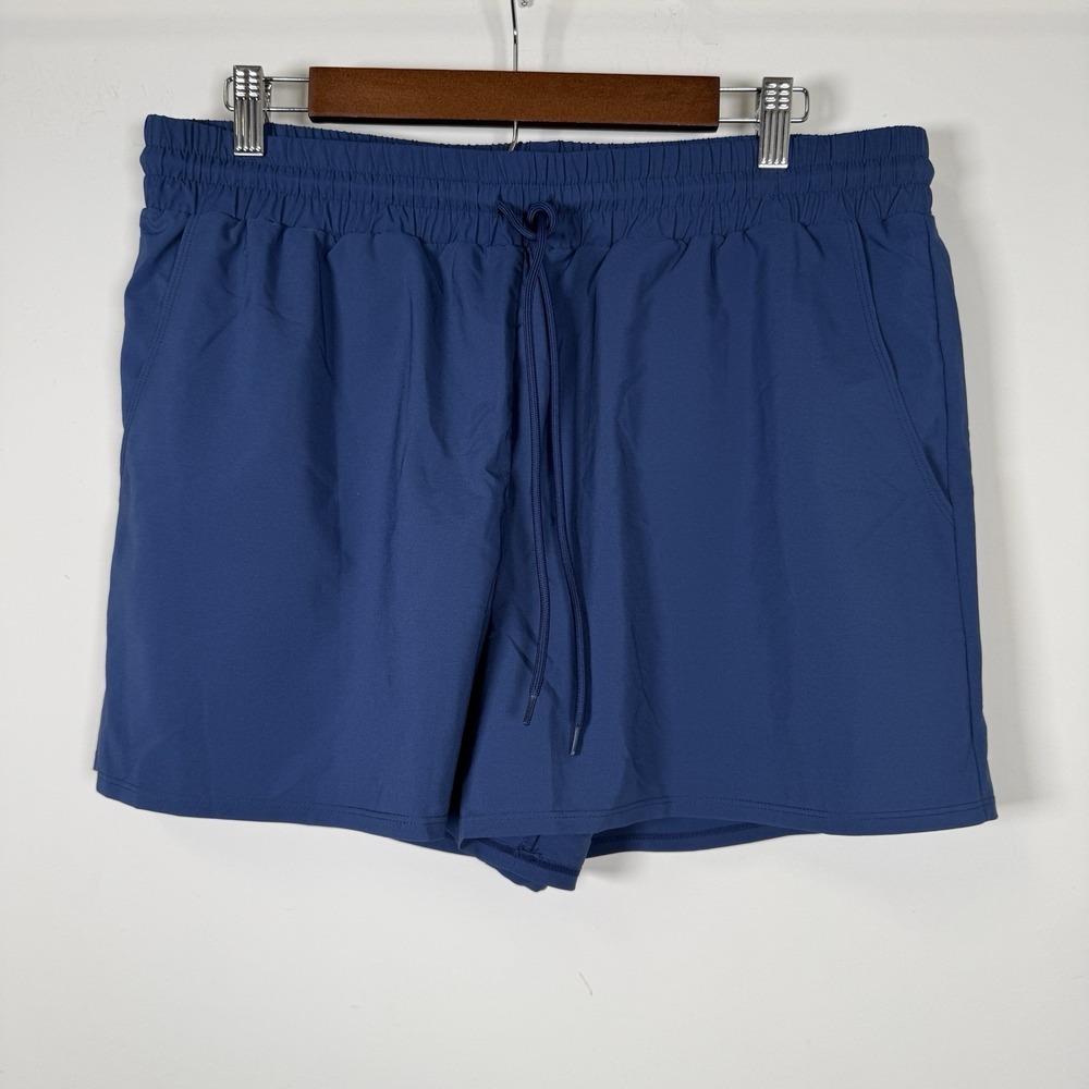 Time And Tru Shorts Blue Women's Large Running Casual Athletic